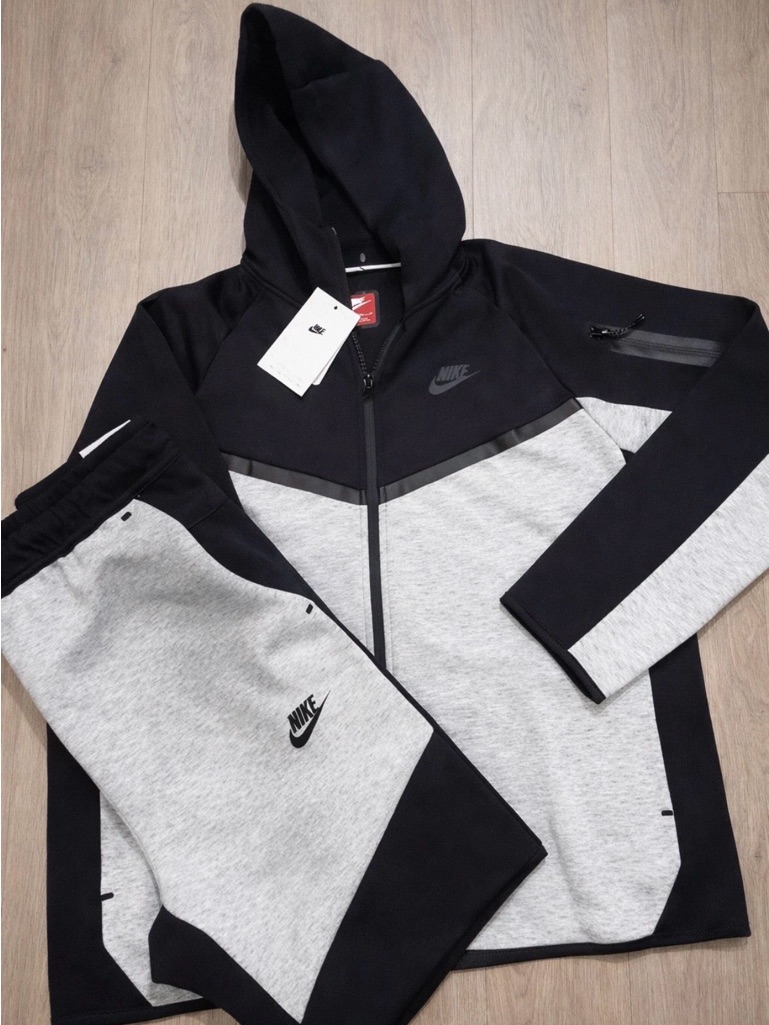 Nike Men’s Black And Light Gray Performance Hooded Jacket